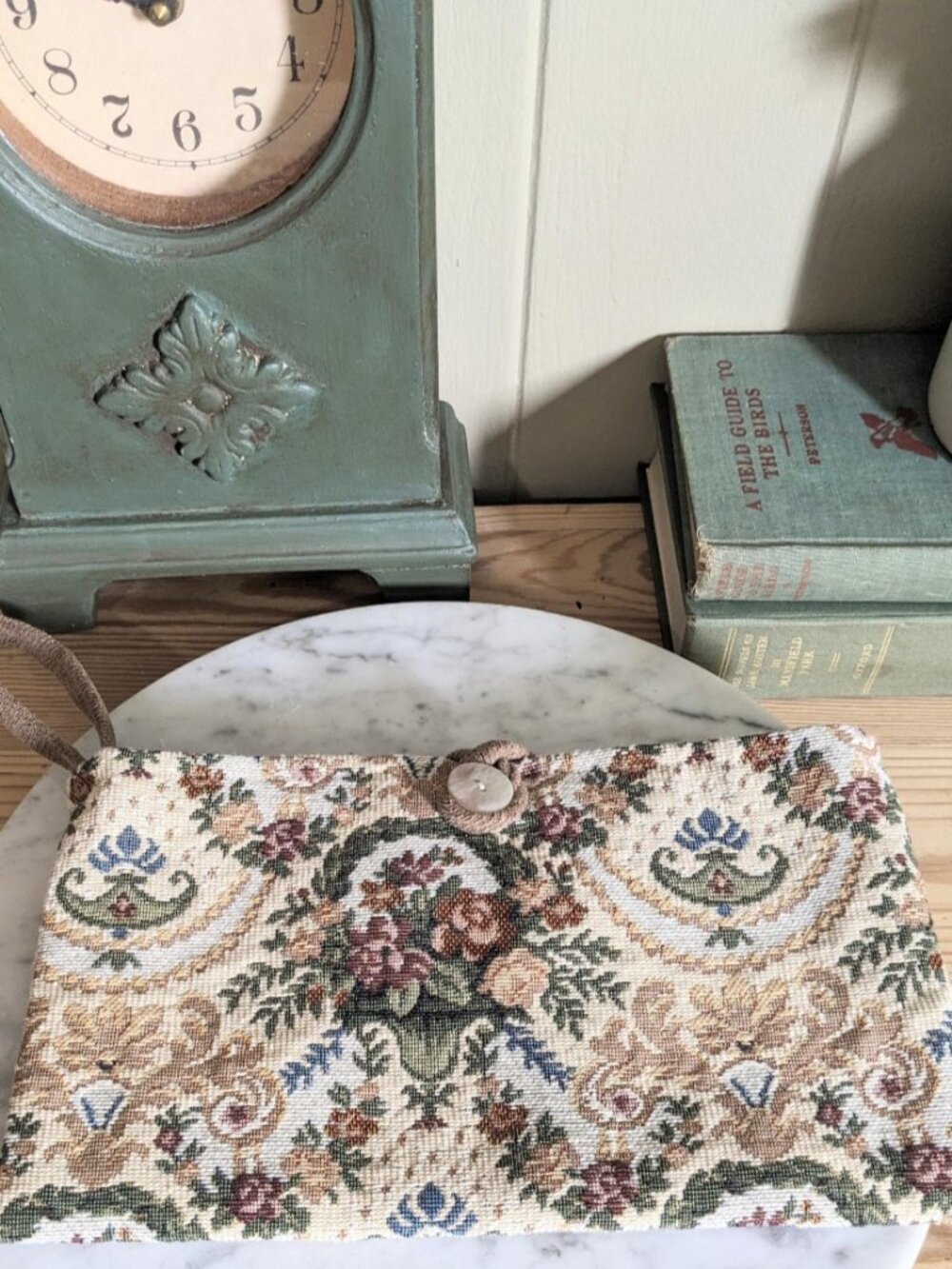 Handmade Tapestry Wristlet